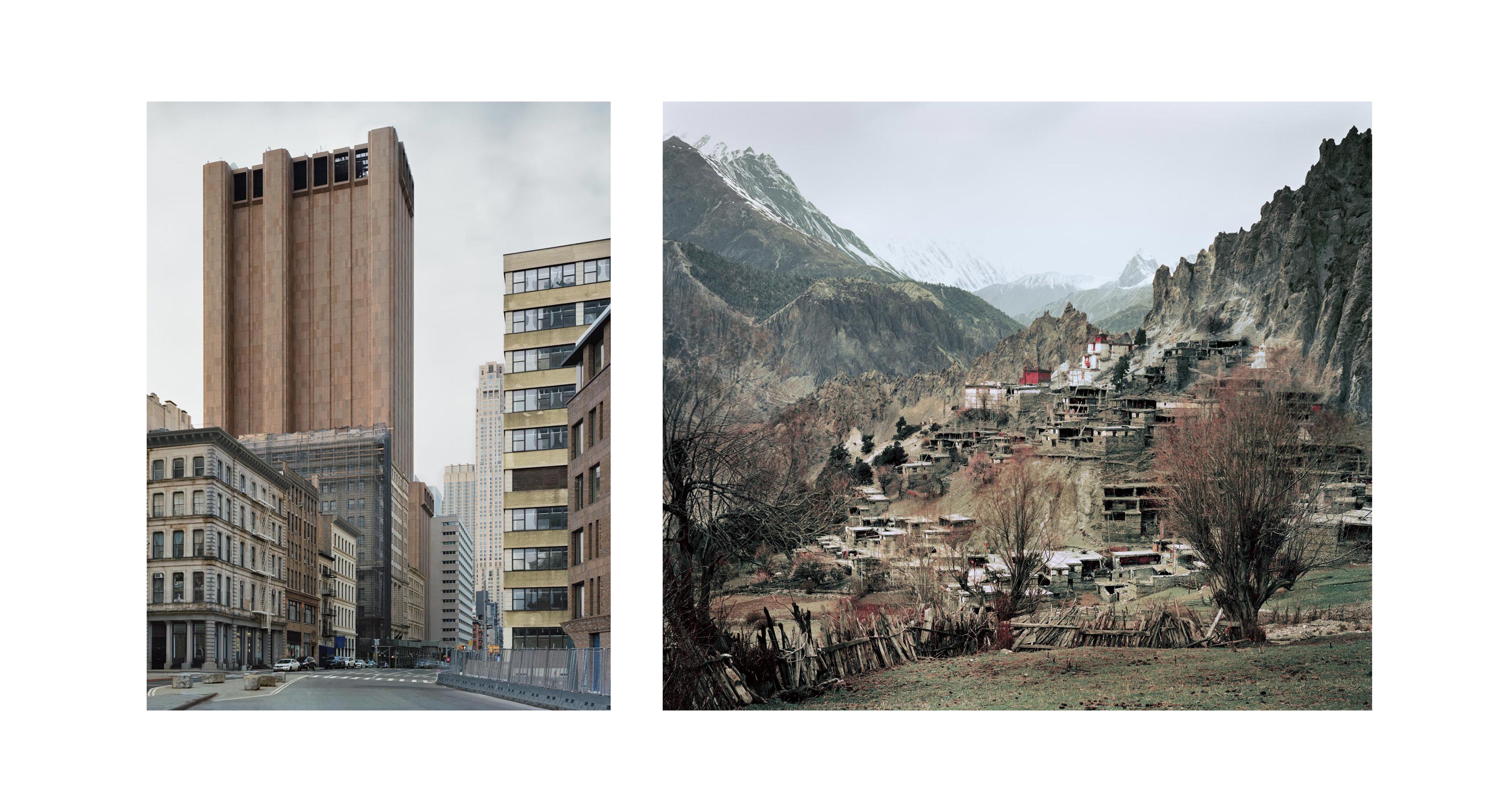 Longline Building New York Braga Village Monastery Nepal Himalaya