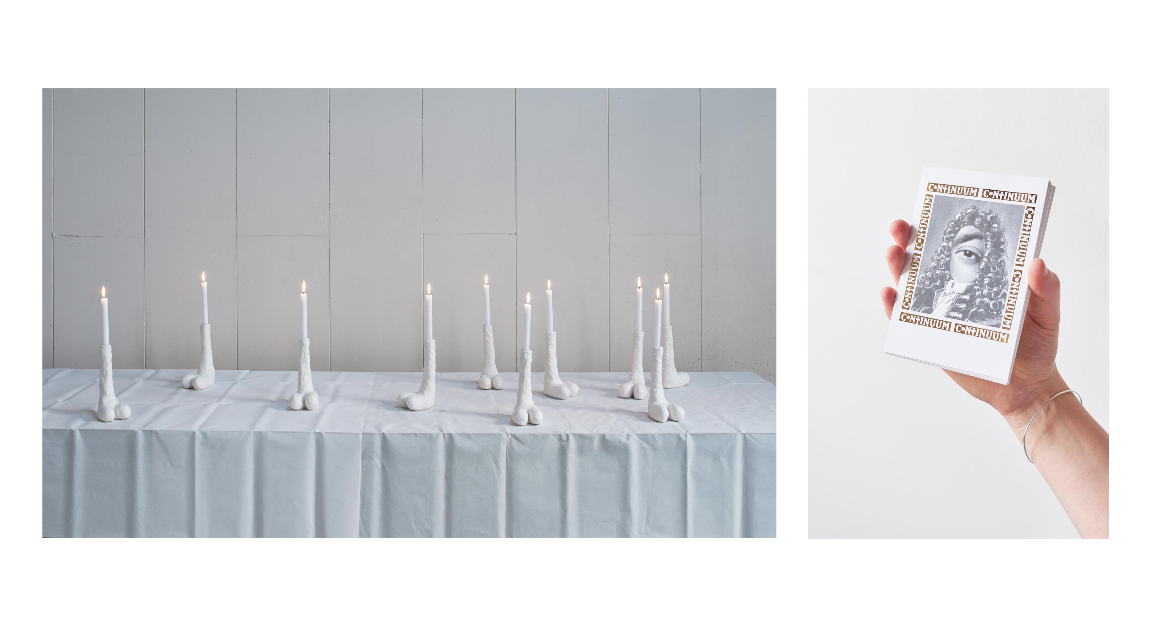 Klara Kayser Artworks Documentation Penis Candle Kerze Hoden